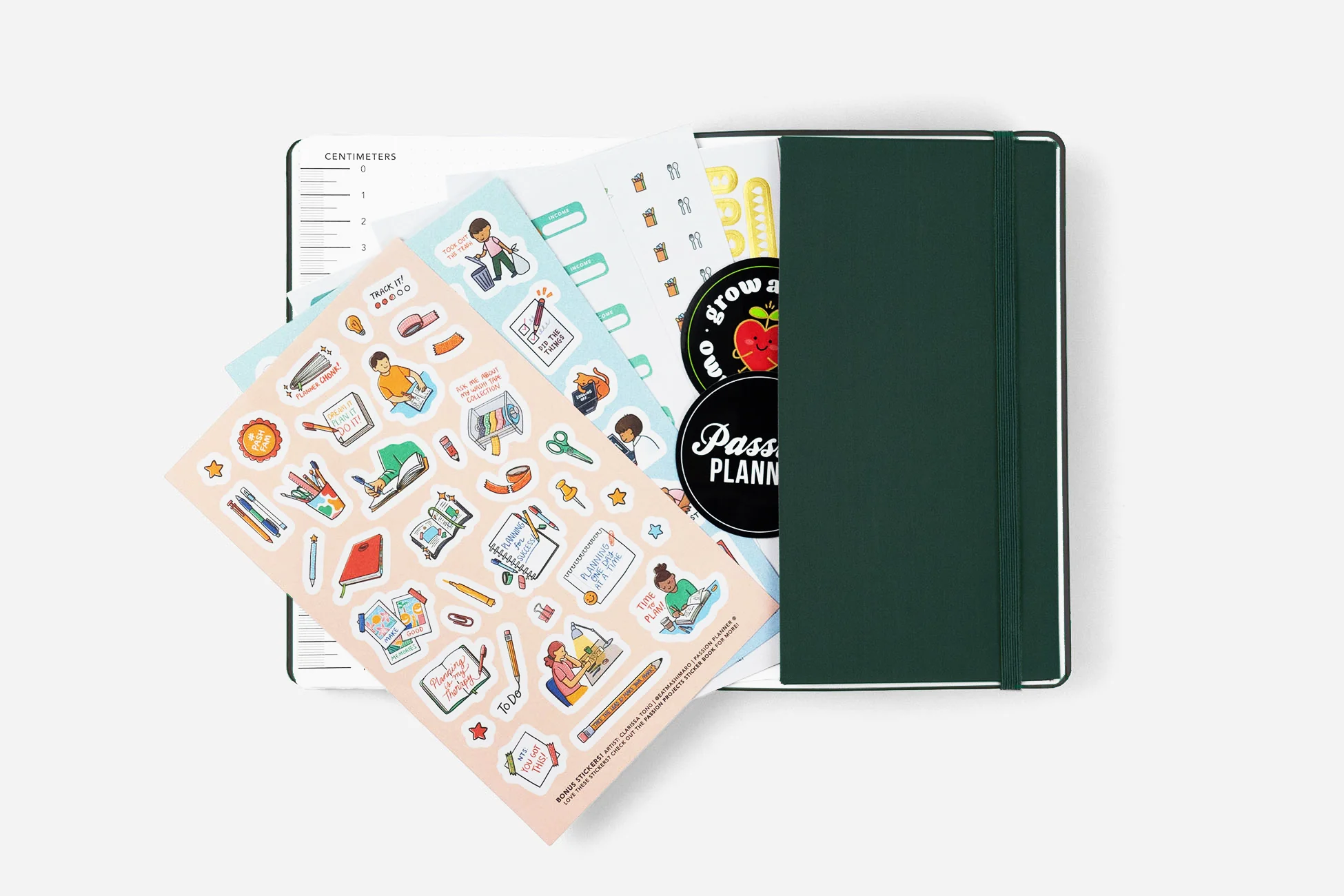 Daily Planner - Undated - Evergreen Gilded Magic - Image 4