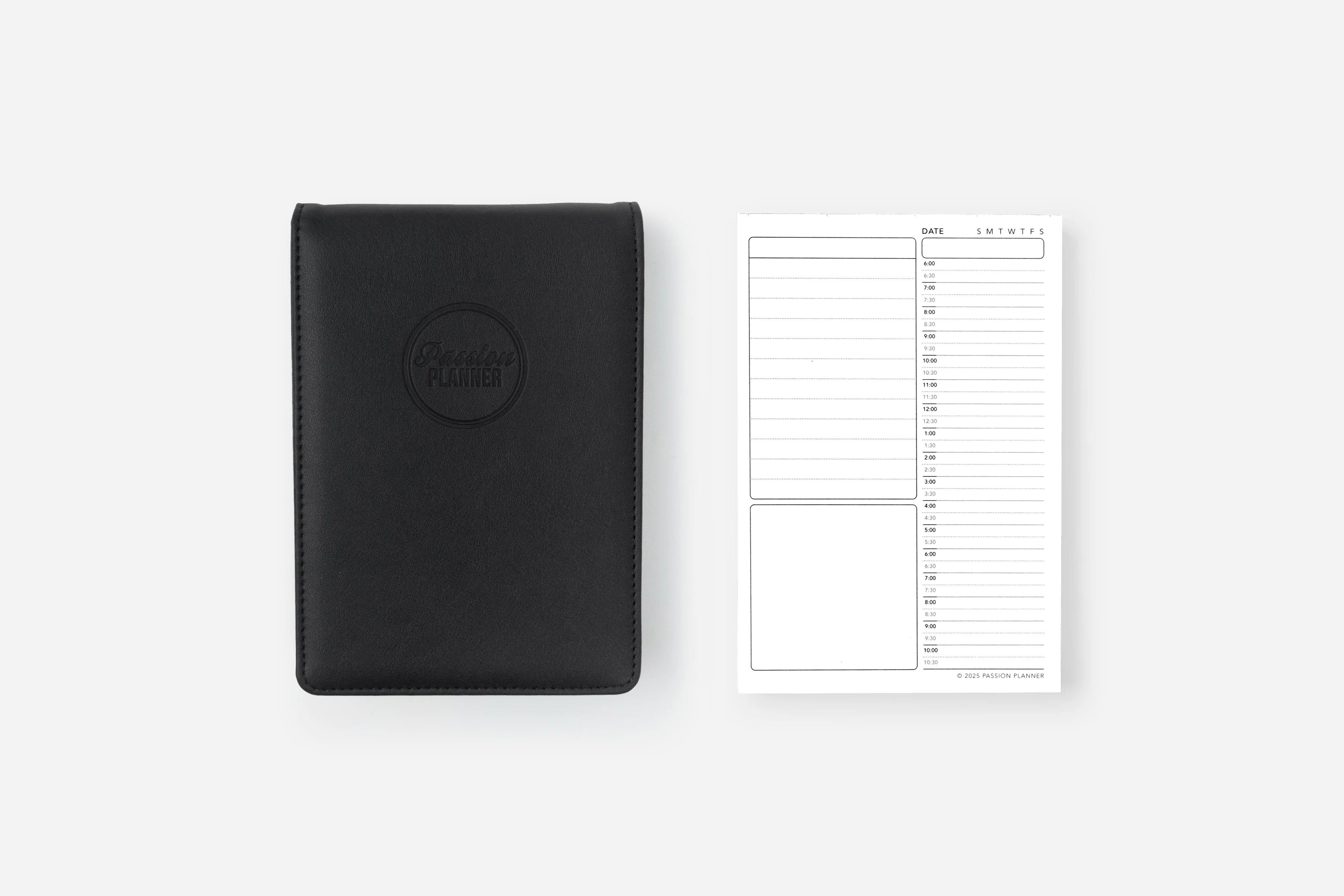Daily Schedule Notepad Set - Cover and Insert