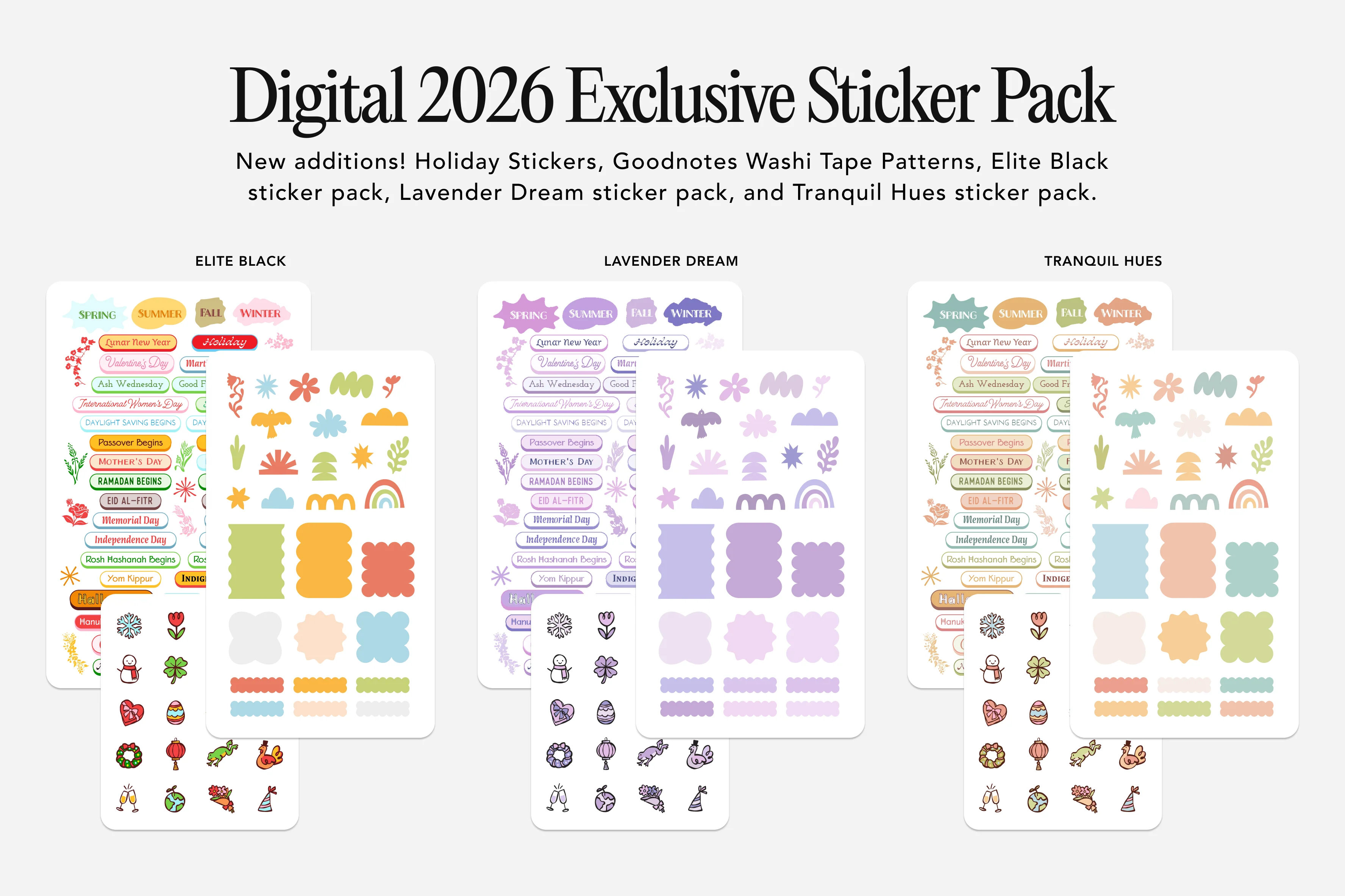 Digital Planner - 2026 Weekly & Daily - Elite Black Bundle - Image 8