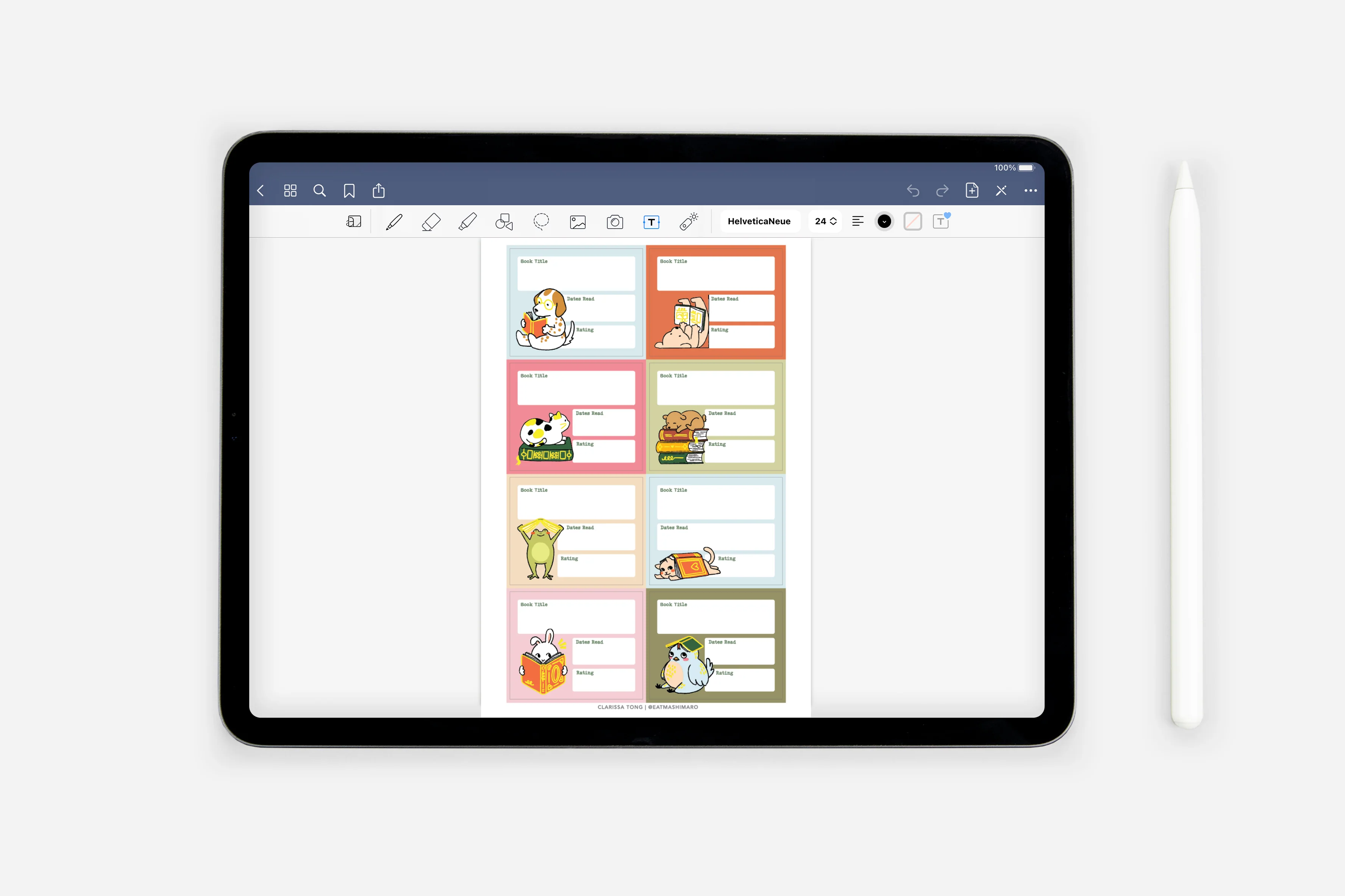 Digital Book Lovers Sticker Book - Image 3