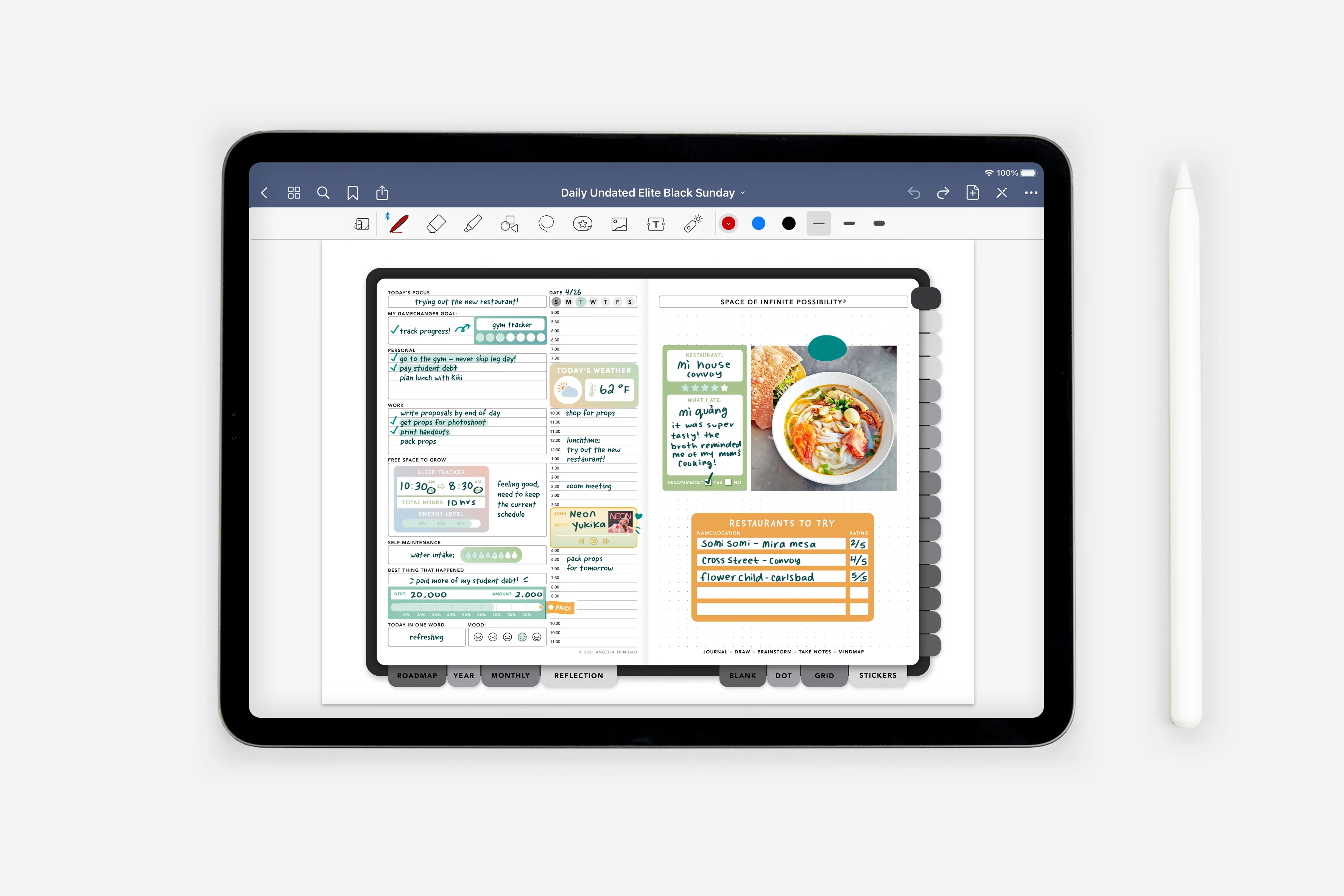 Digital Functional Trackers Sticker Book - Image 4