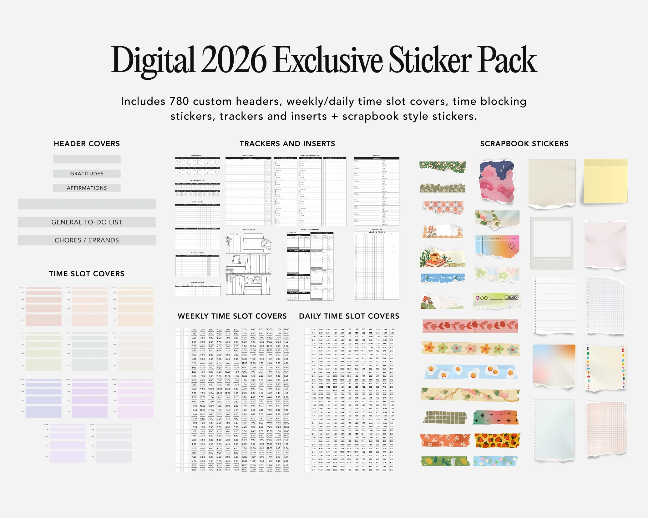 Digital Mid-Year Planner - 2026-2027 Weekly & Daily - Elite Black Bundle - Image 5