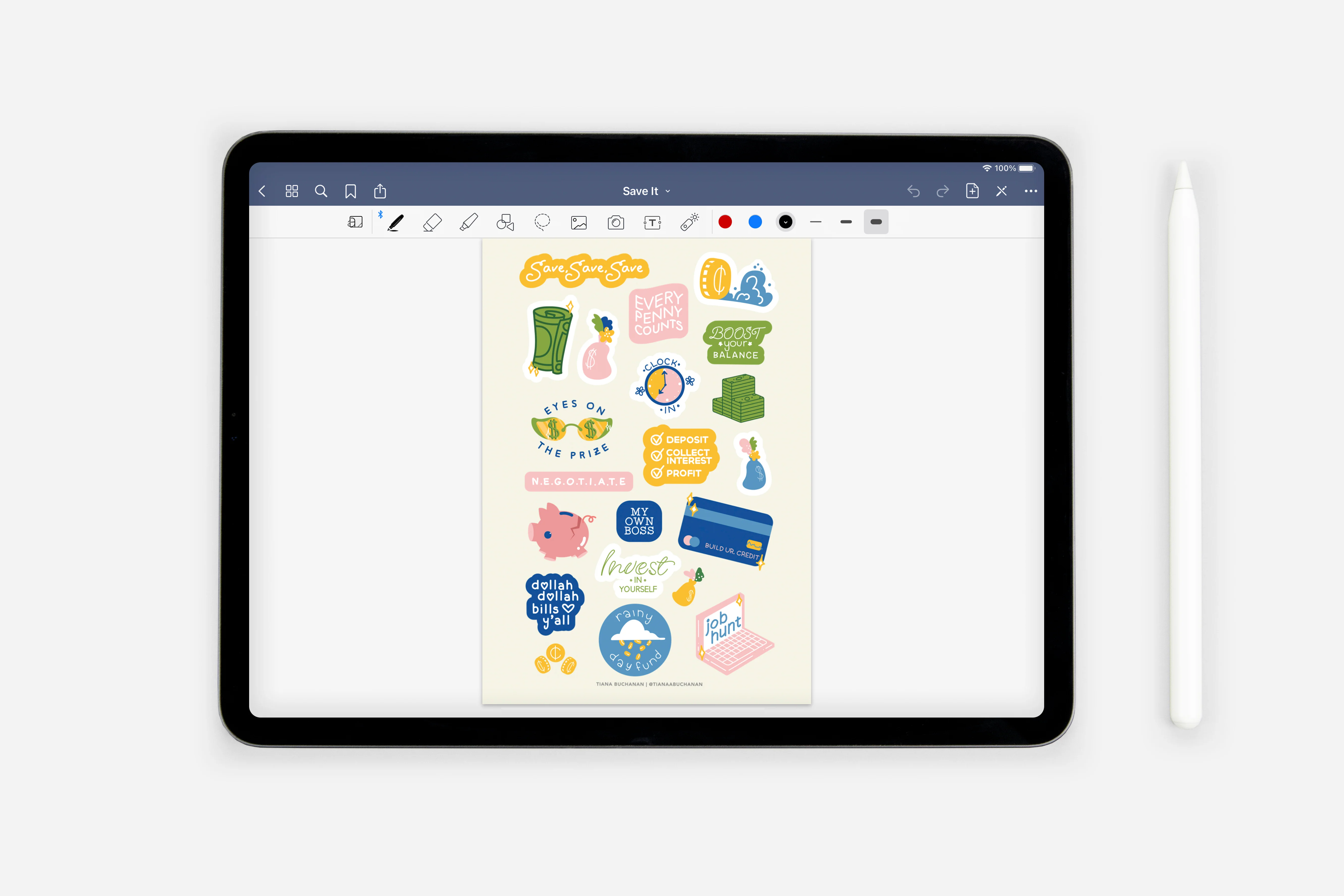 Digital Save It! Finance & Budgeting Sticker Book - Image 2