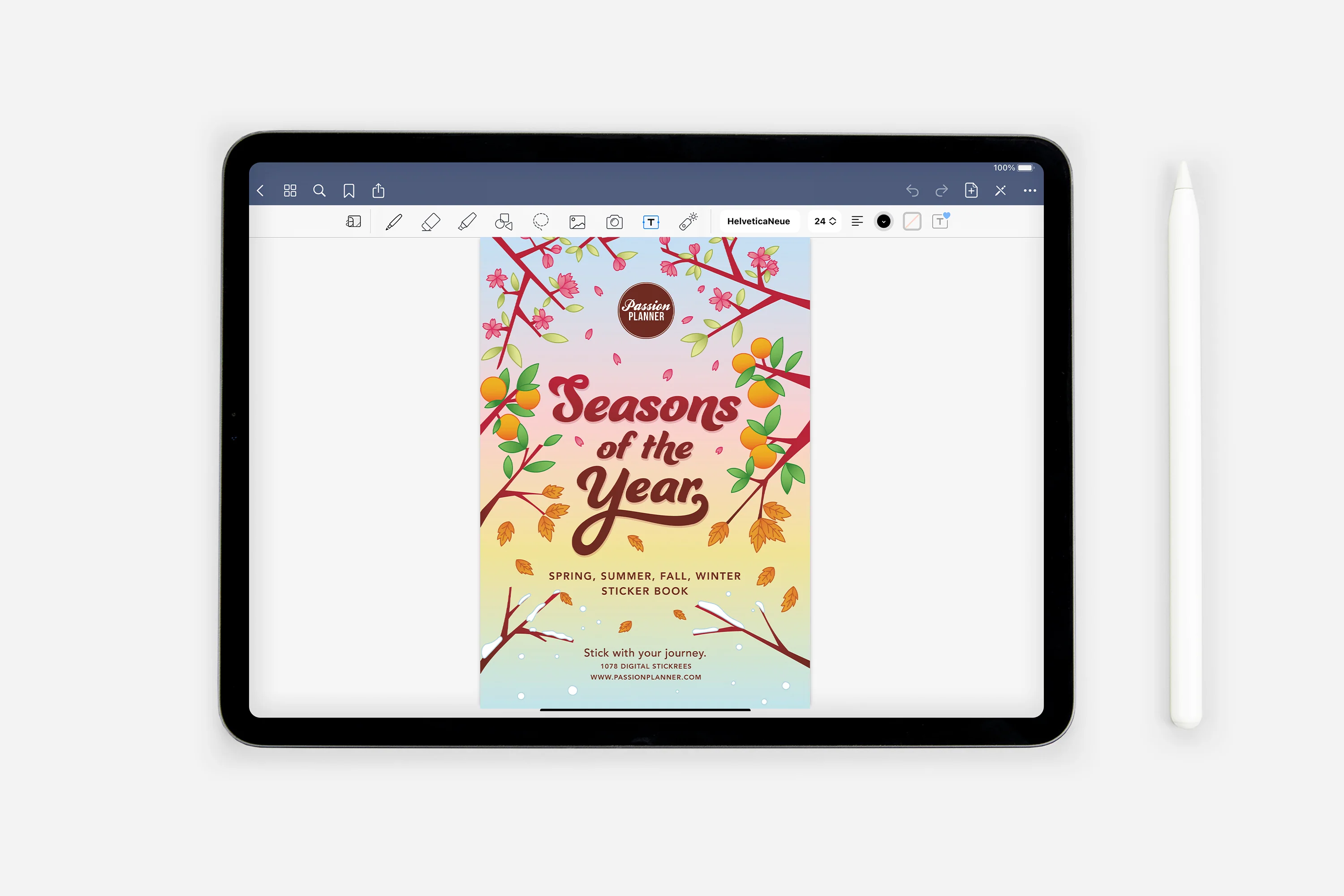 Digital Seasons of the Year Sticker Book