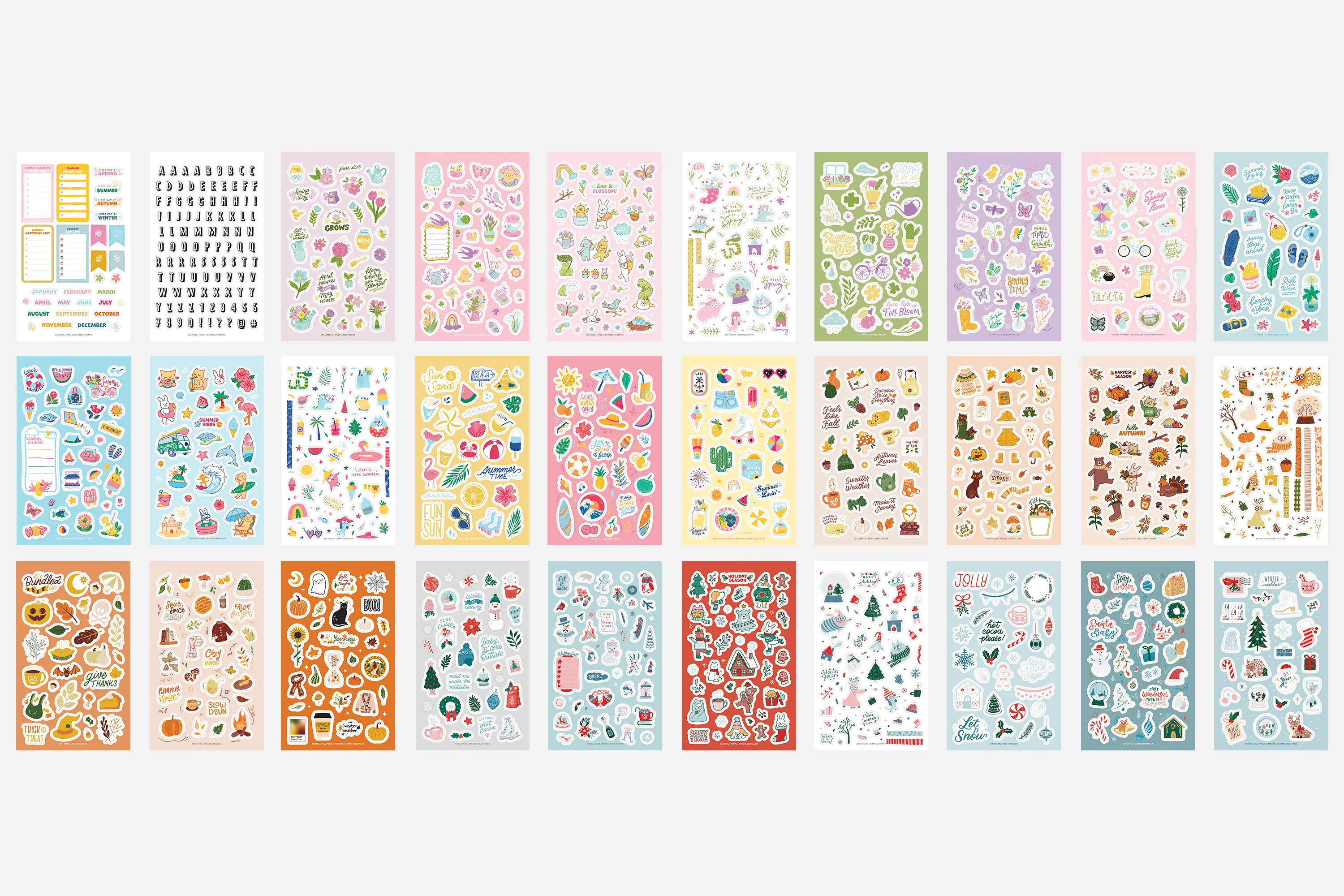Digital Seasons of the Year Sticker Book - Image 3