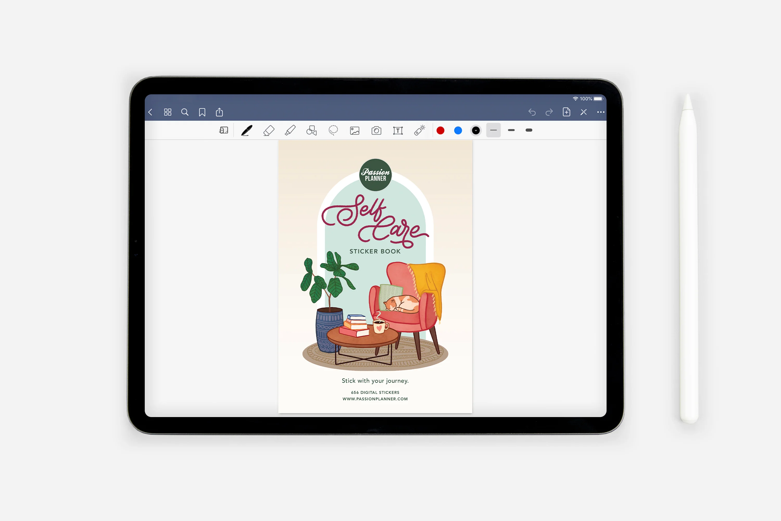 Digital Self-Care Sticker Book