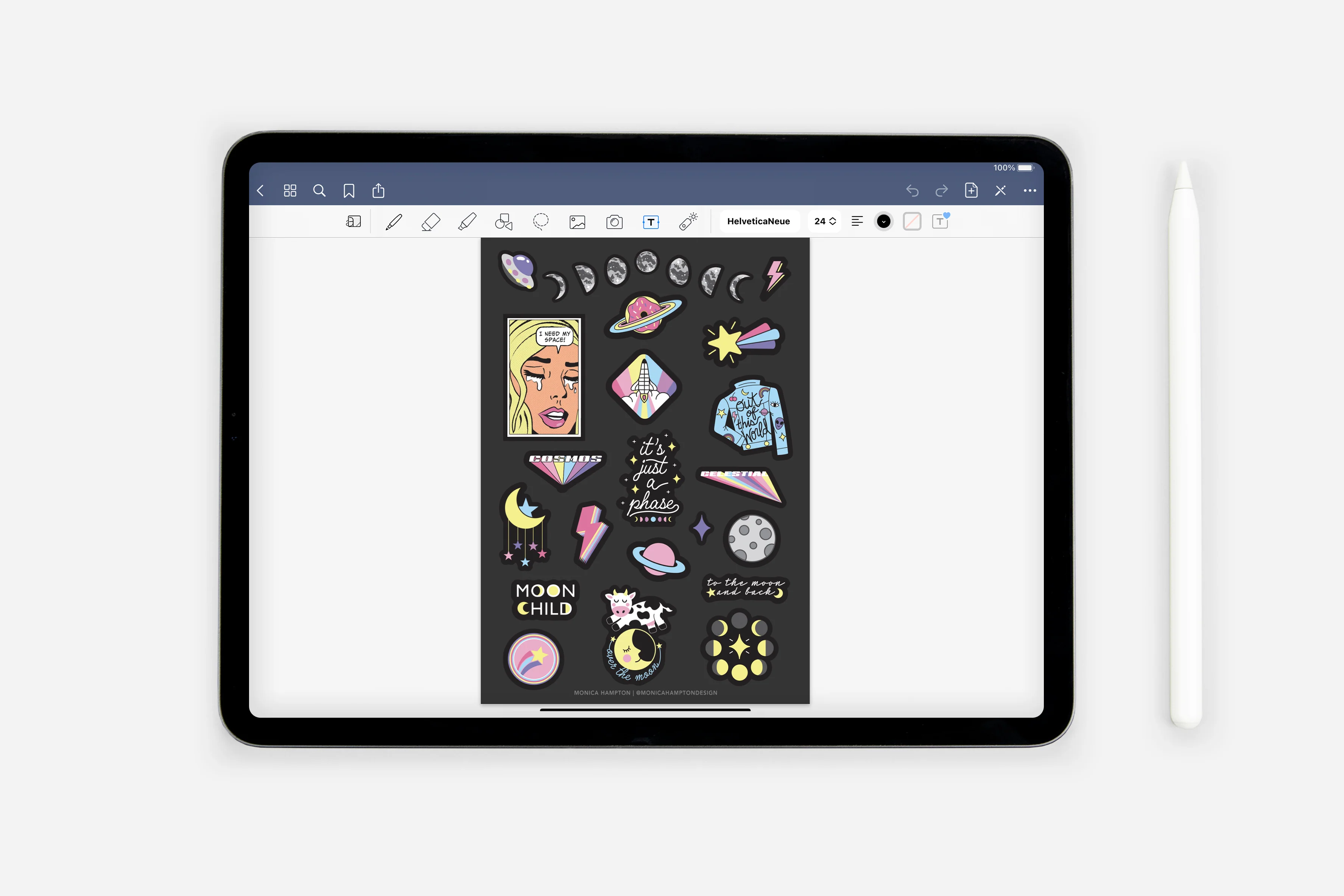 Digital Out of this World! Space Sticker Book - Image 2