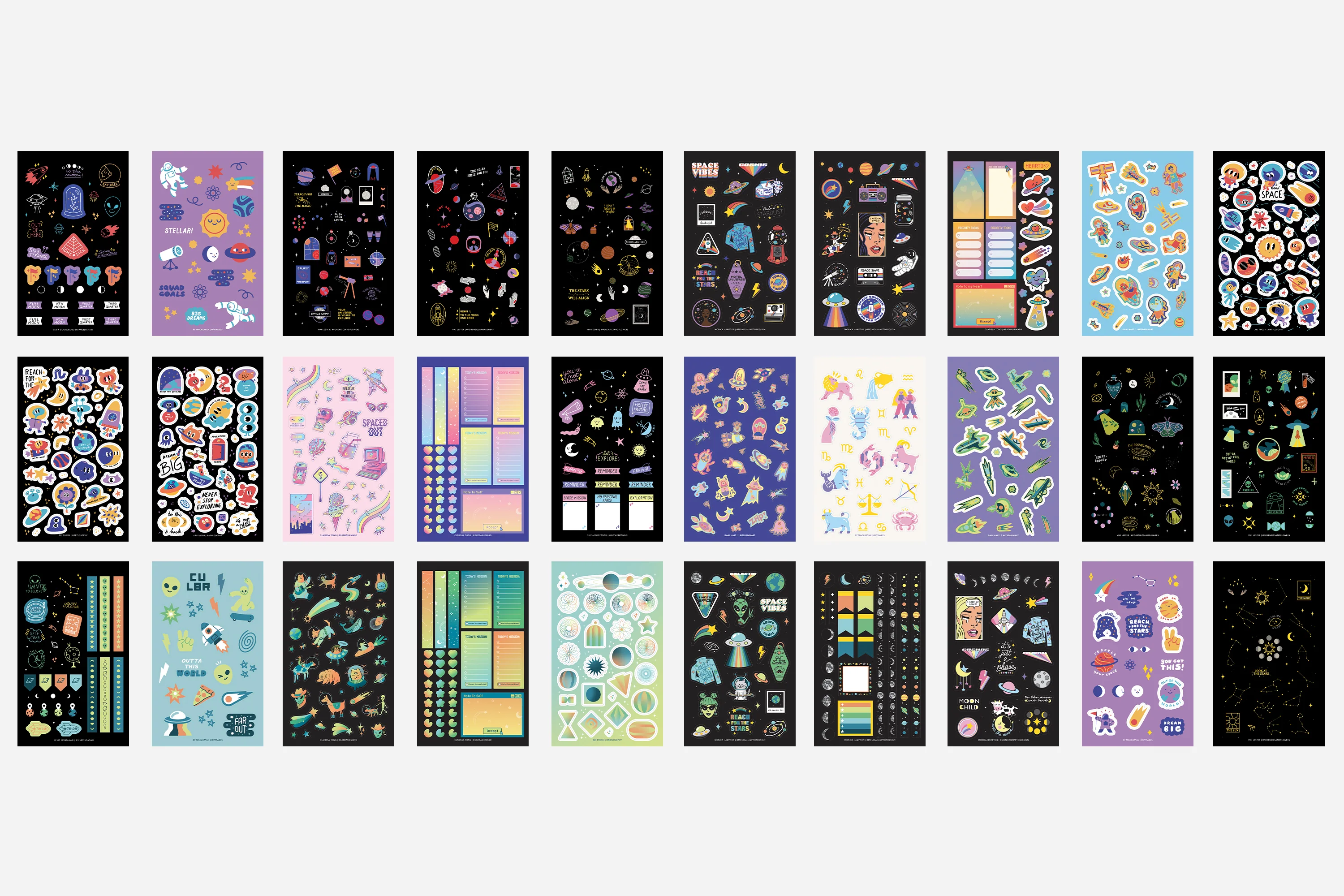 Digital Out of this World! Space Sticker Book - Image 3