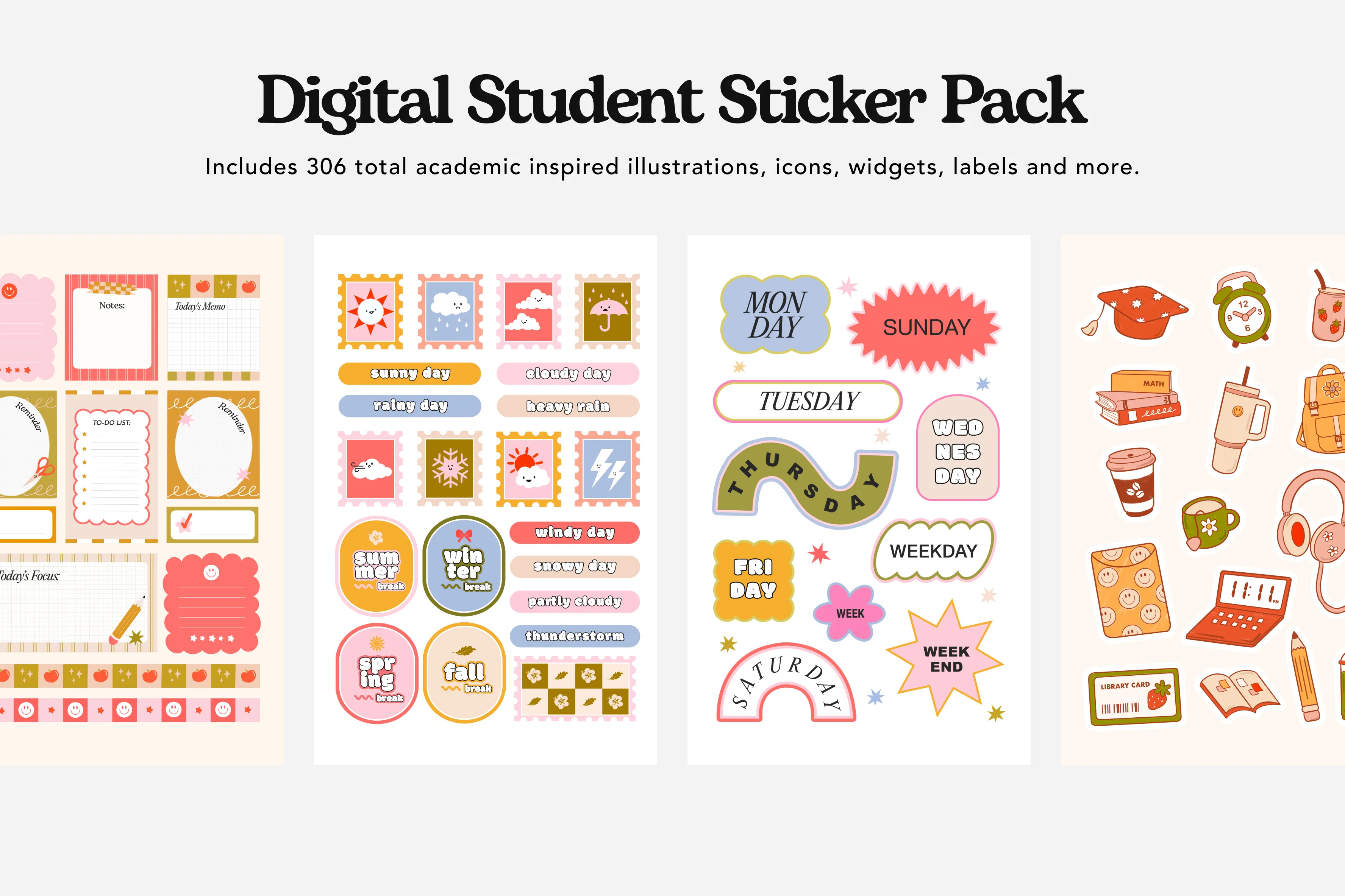 Digital Student 2025-2026 Sticker Pack
