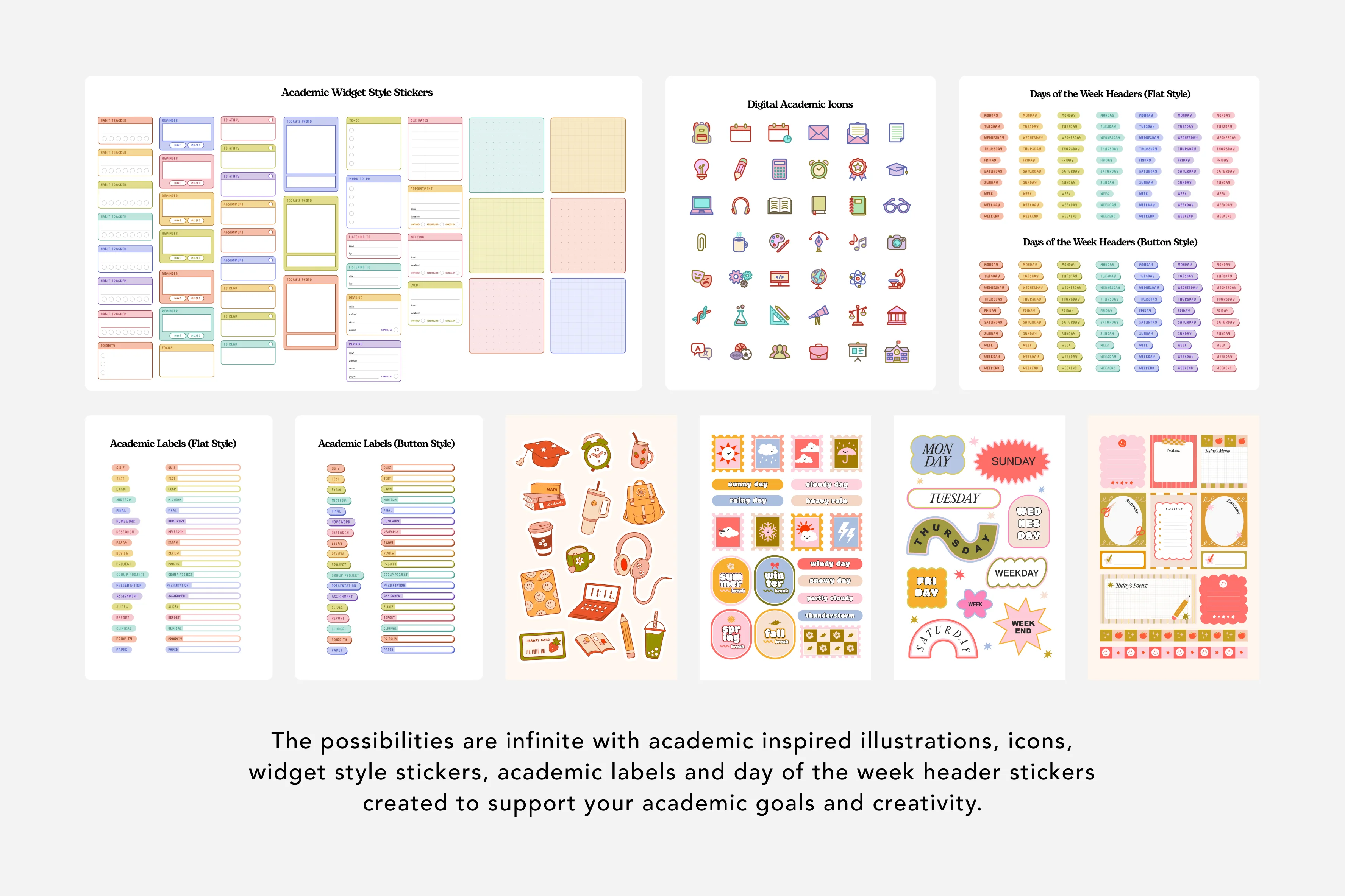 Digital Student 2025-2026 Sticker Pack - Image 3