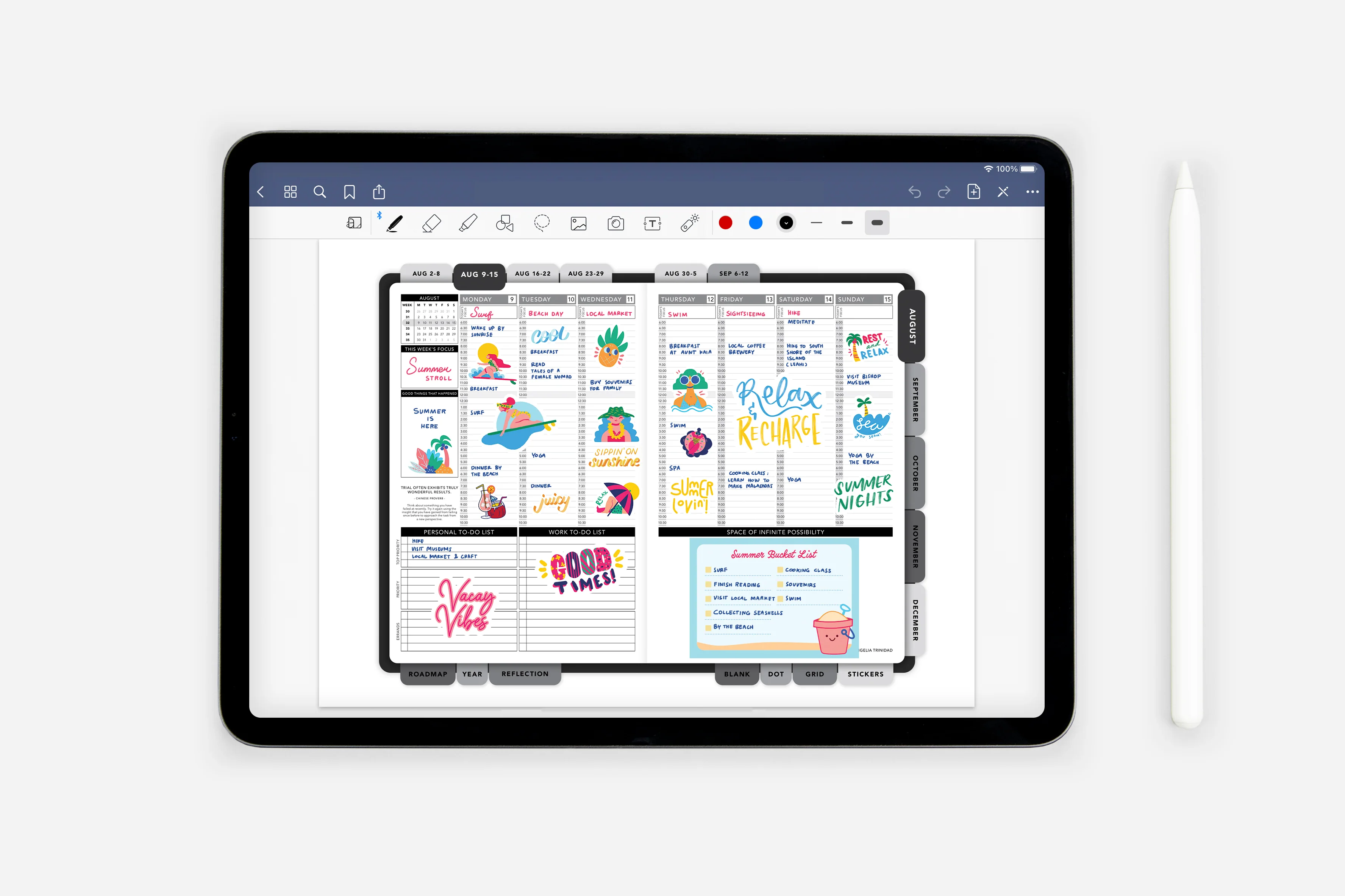 Digital Summer Vibes Sticker Book - Image 4