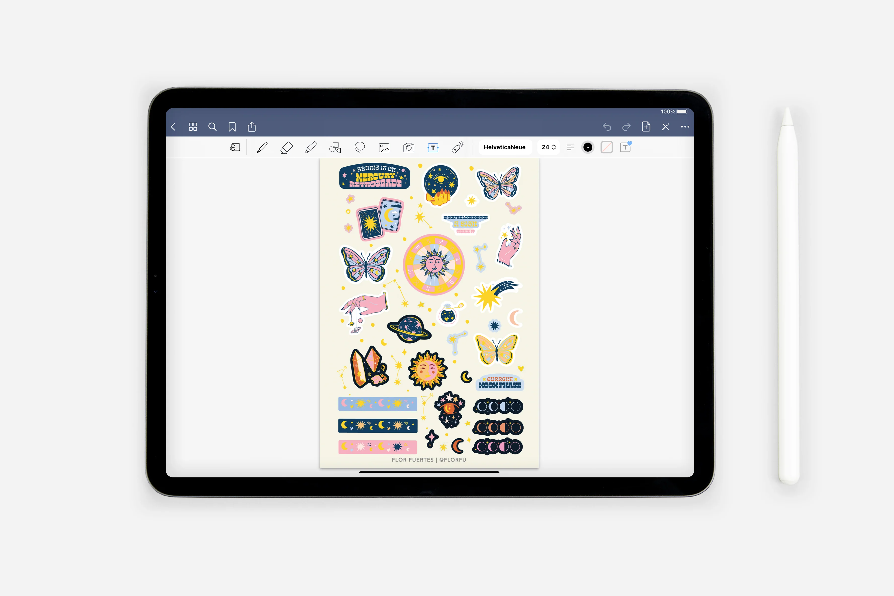 Digital It's in the Stars - Zodiac Signs Sticker Book - Image 2