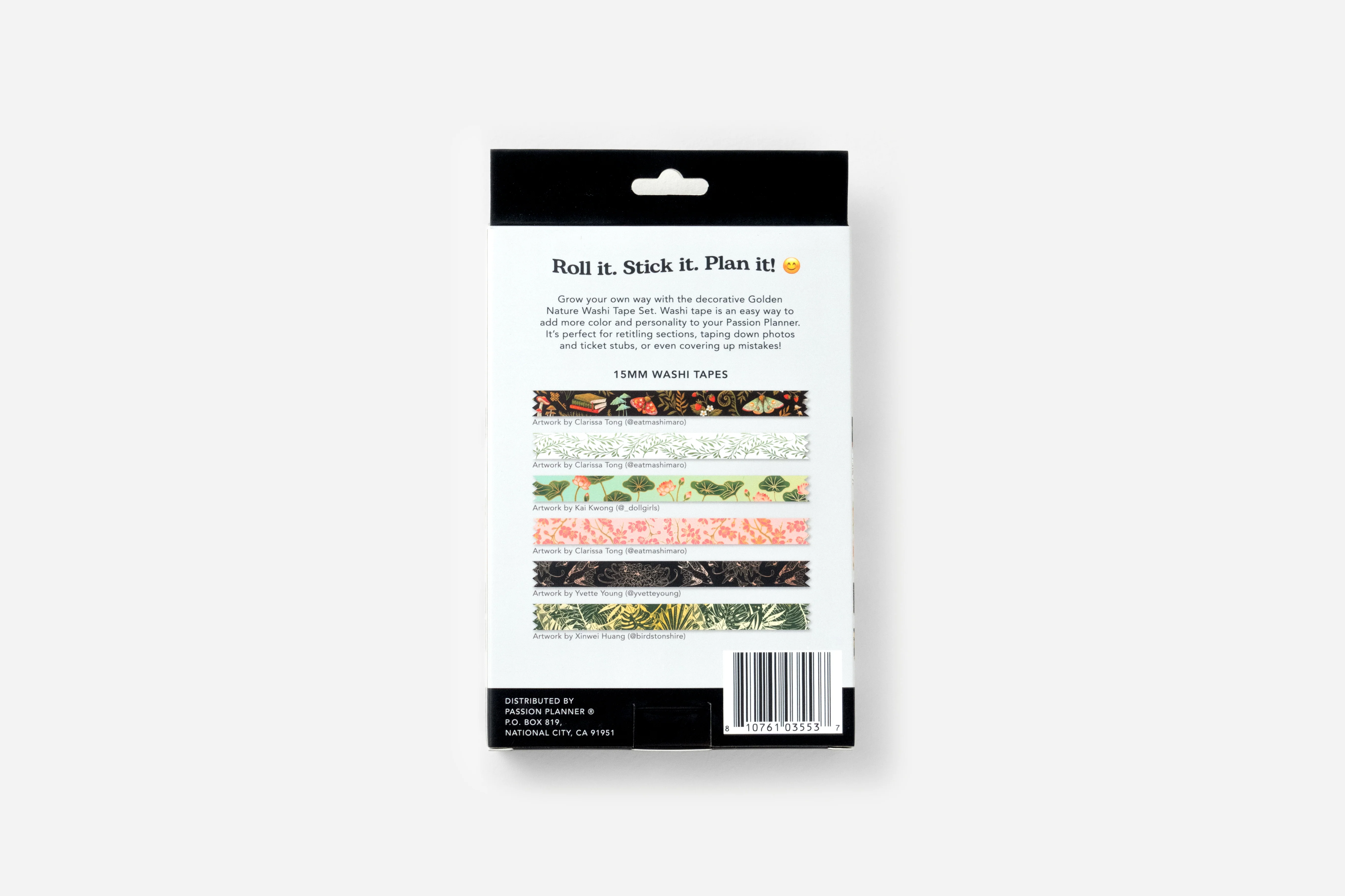 Golden Nature Washi Tape Set - 6 Rolls - Image 4