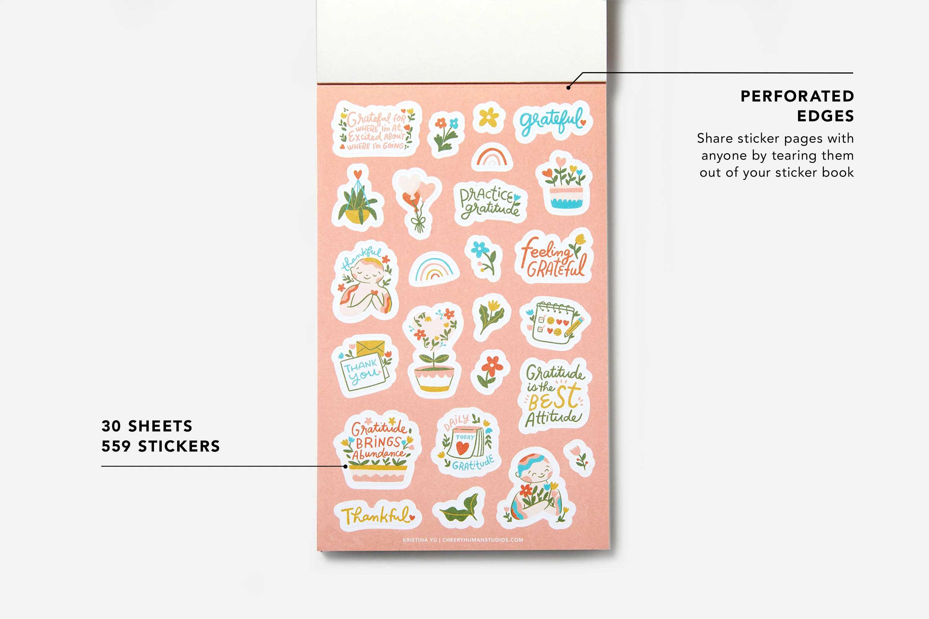 Gratitude and Affirmations Sticker Book - Image 3