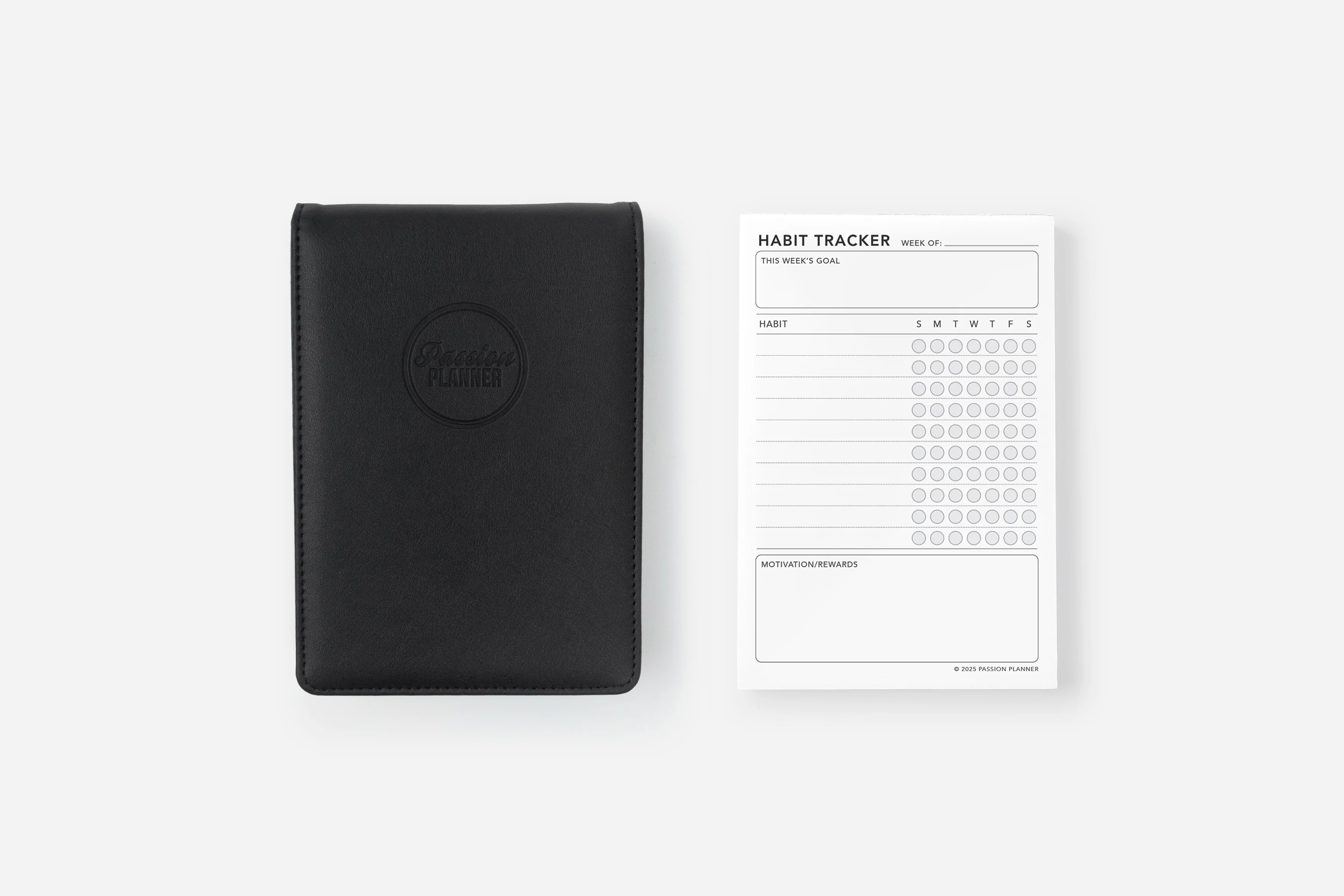 Habit Tracker Notepad Set - Cover and Insert