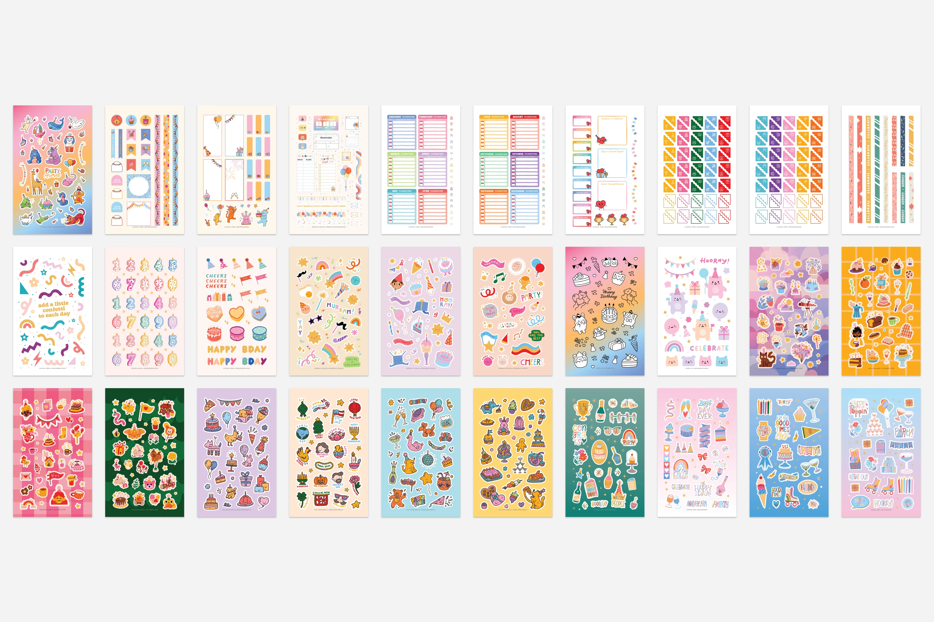 Let's Celebrate! Sticker Book - Image 2