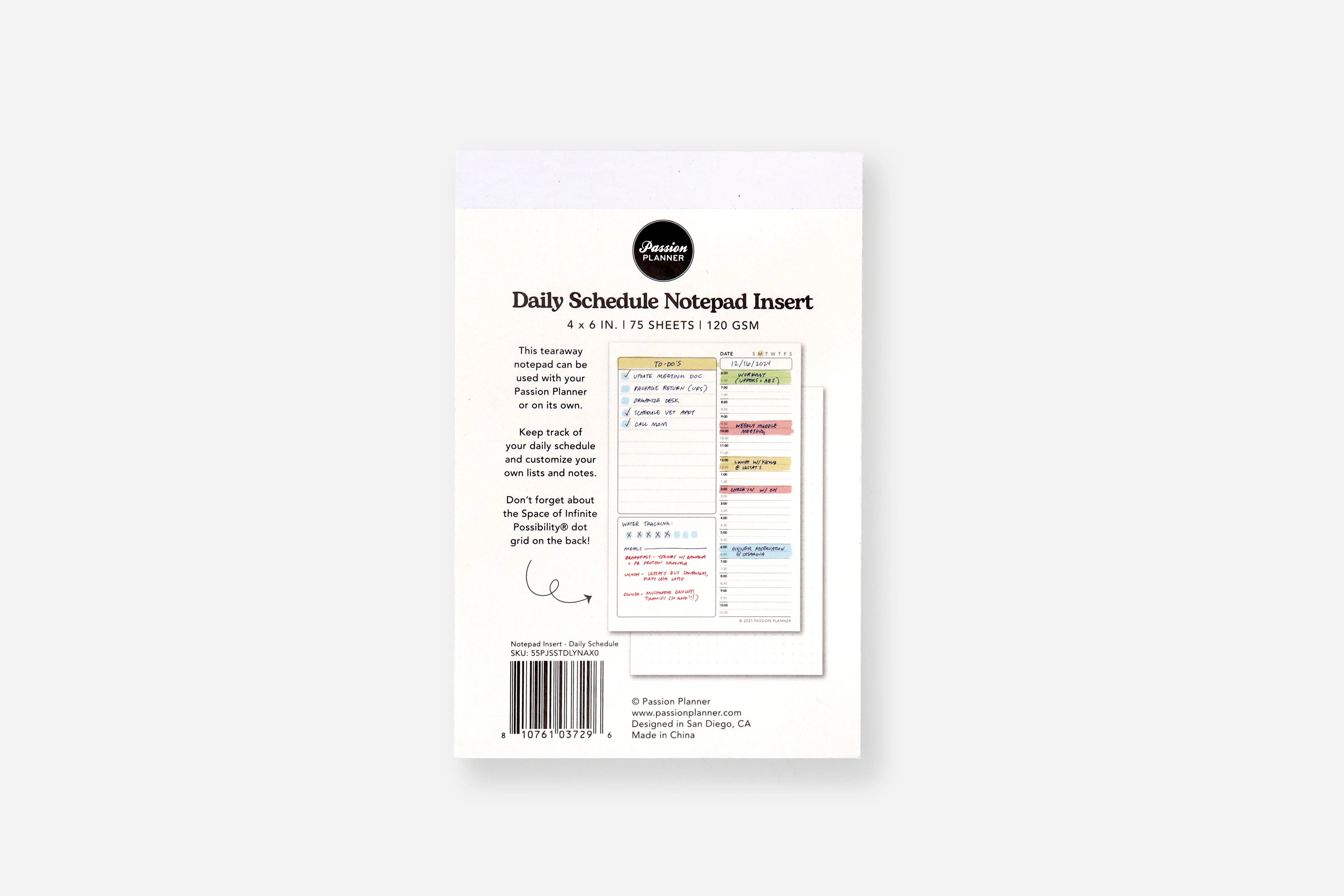 Notepad Insert - Daily Schedule - Image 3