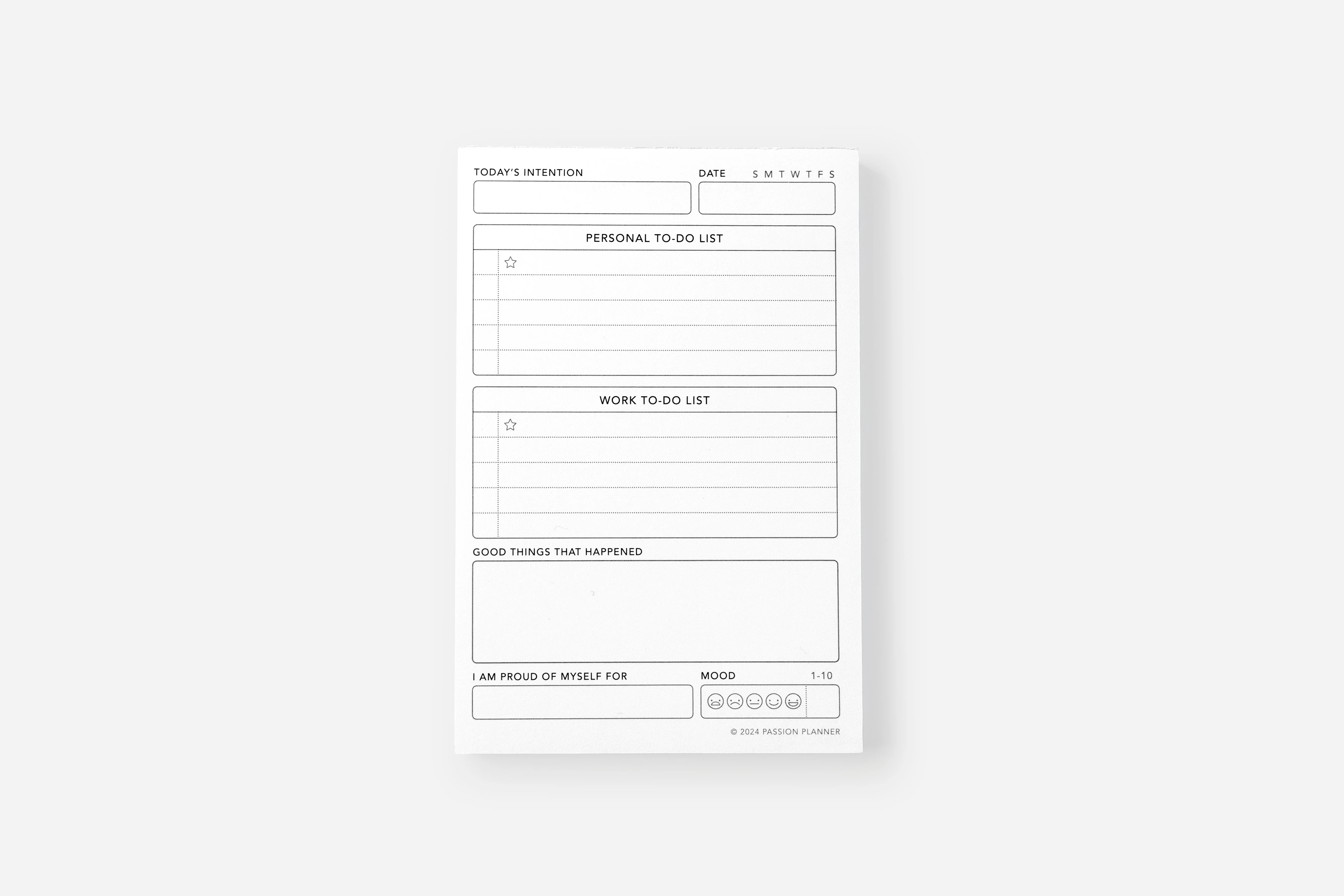 Notepad Insert - Daily Undated