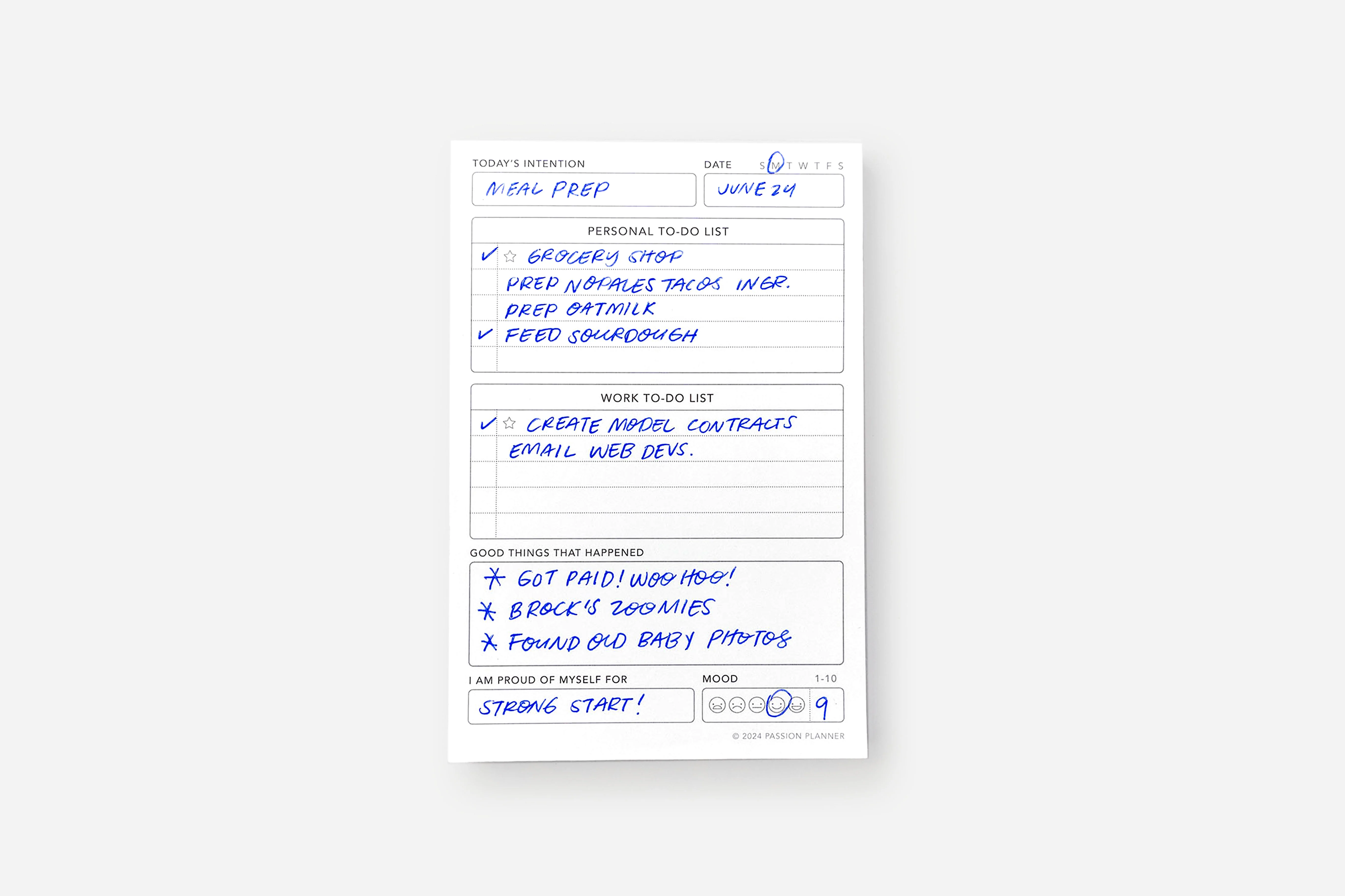 Notepad Insert - Daily Undated - Image 3