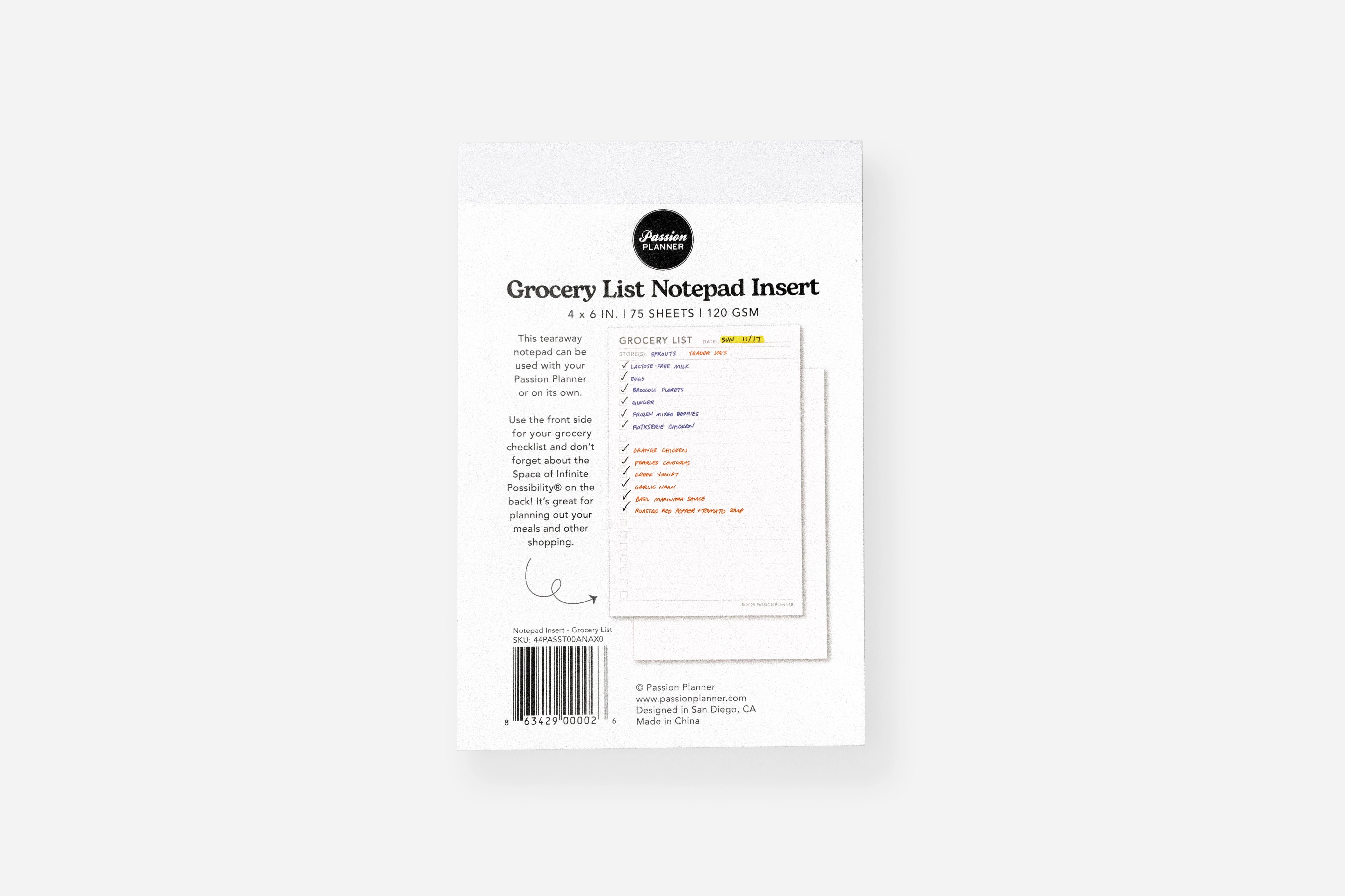 Notepad Insert - Grocery List - Image 2