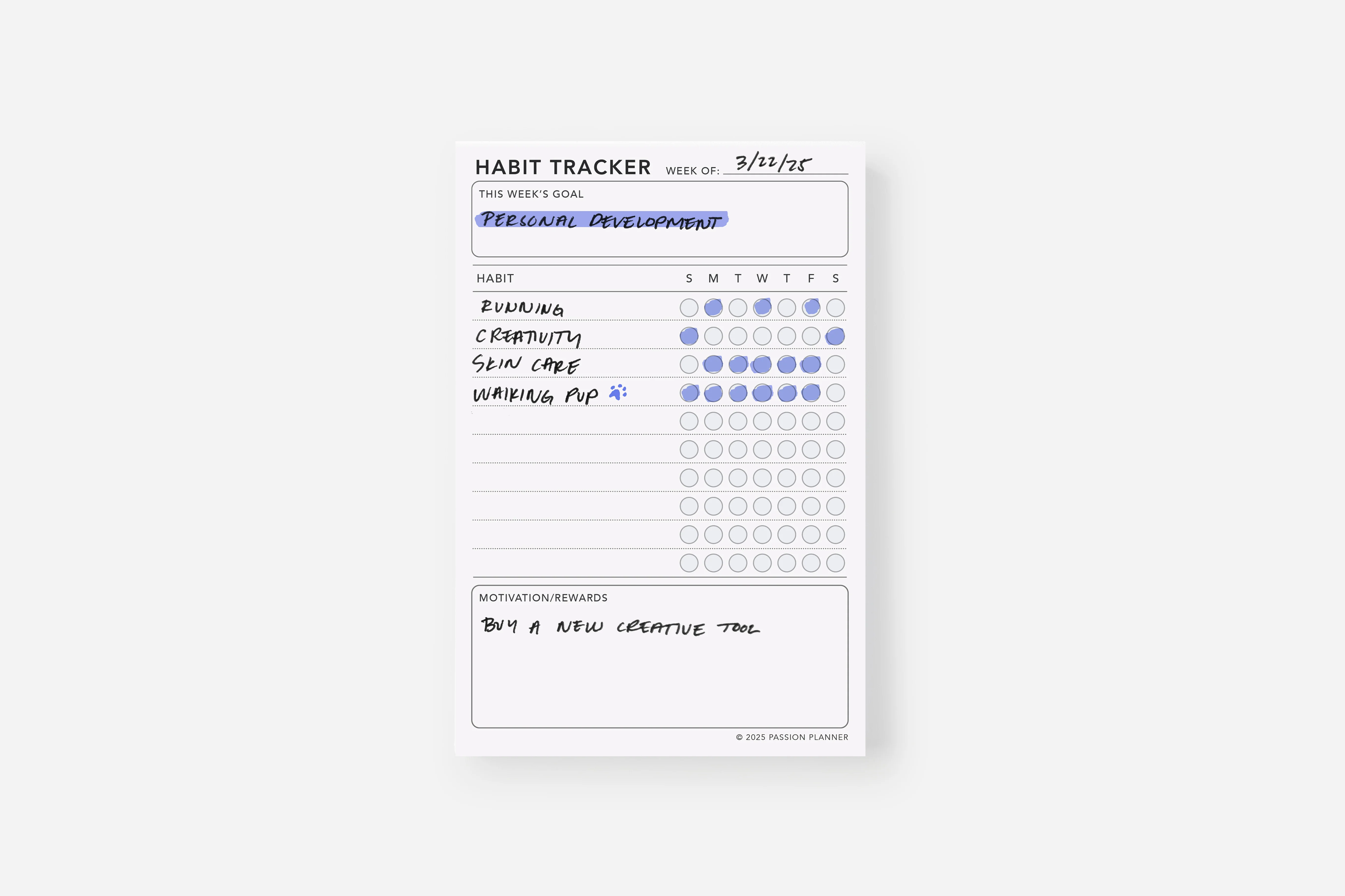 Notepad Insert - Habit Tracker - Image 3