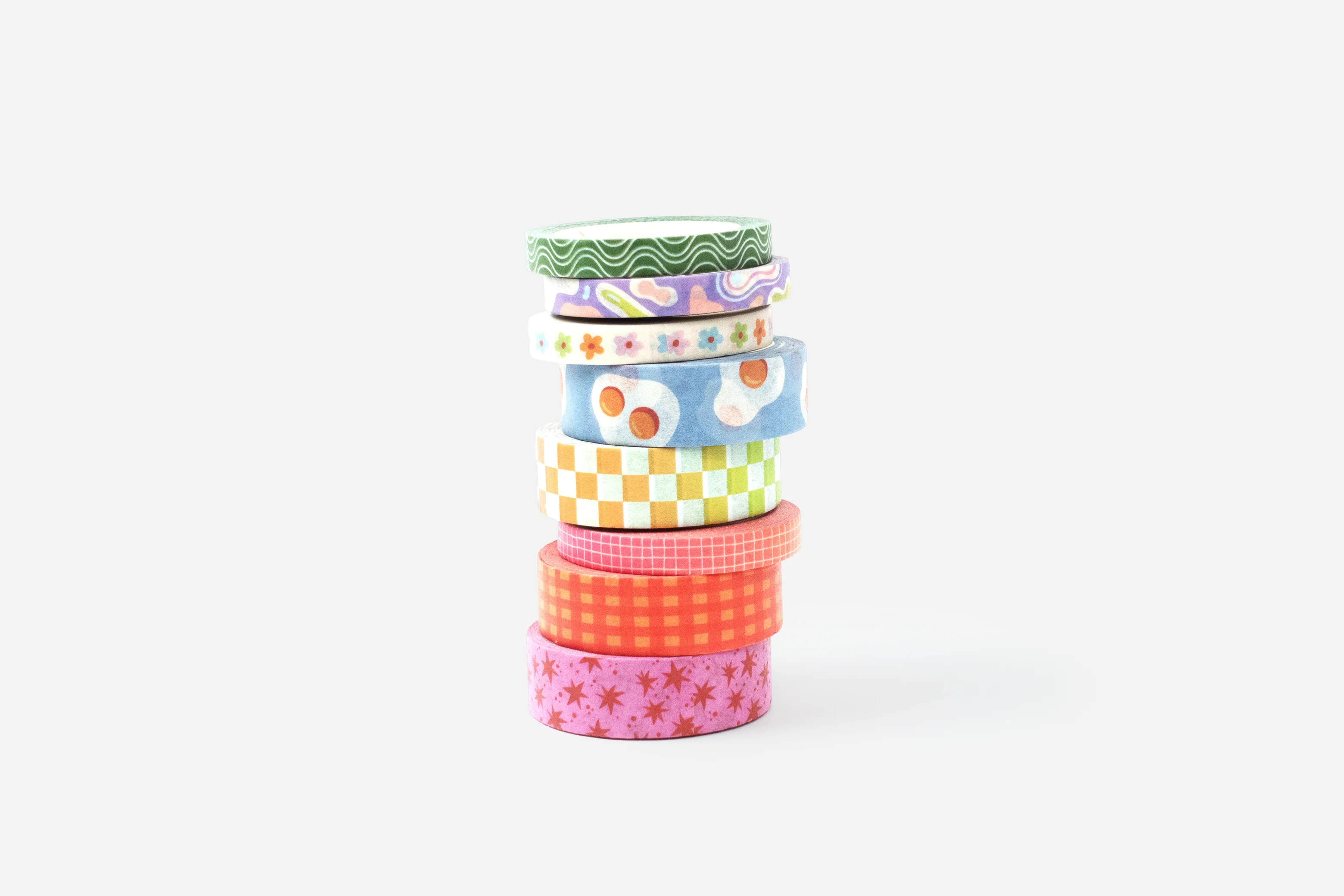 Playful Patterns Washi Tape Set - 8 Rolls - Image 2