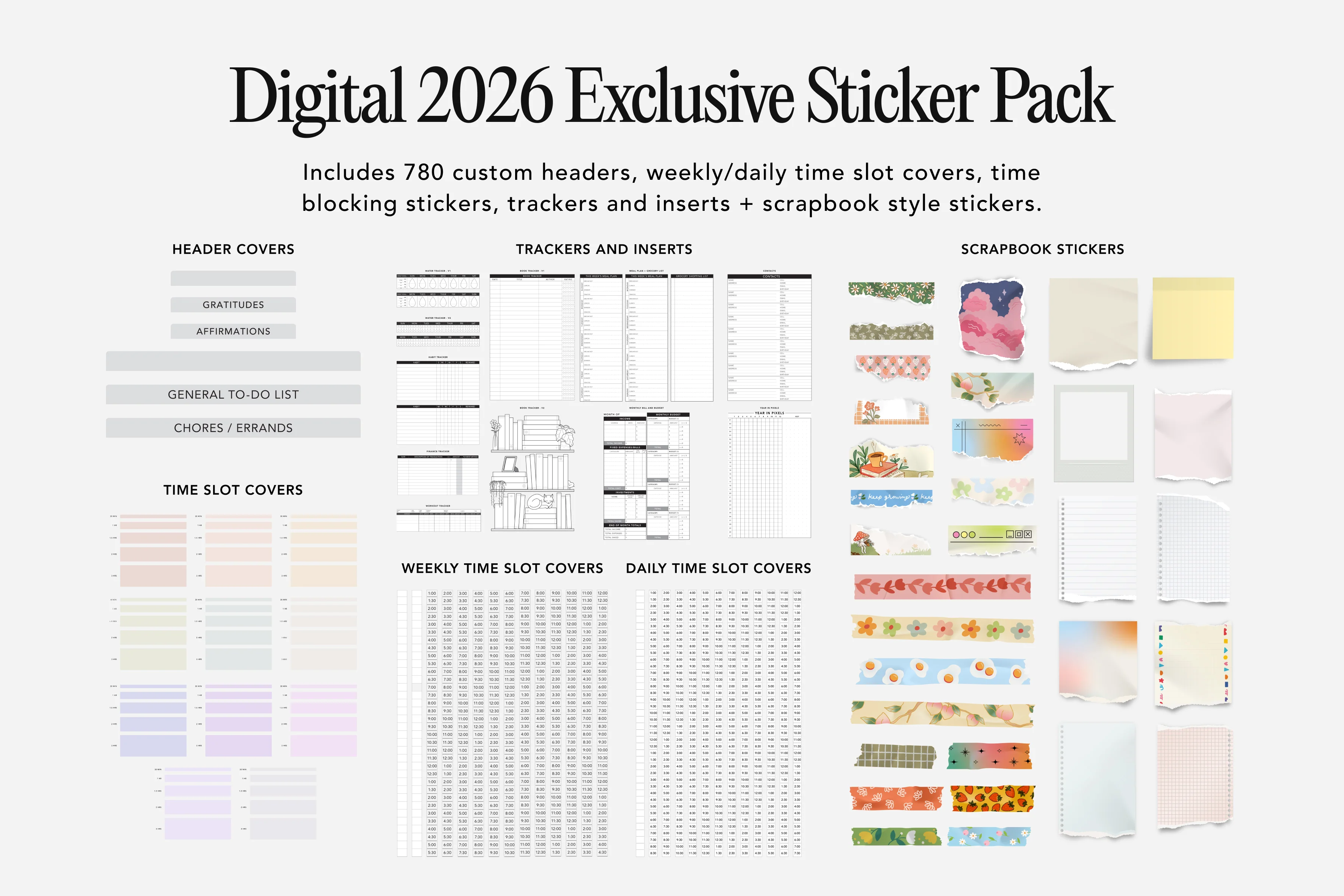 Digital Planner - 2026 Weekly & Daily - Elite Black Bundle - Image 7