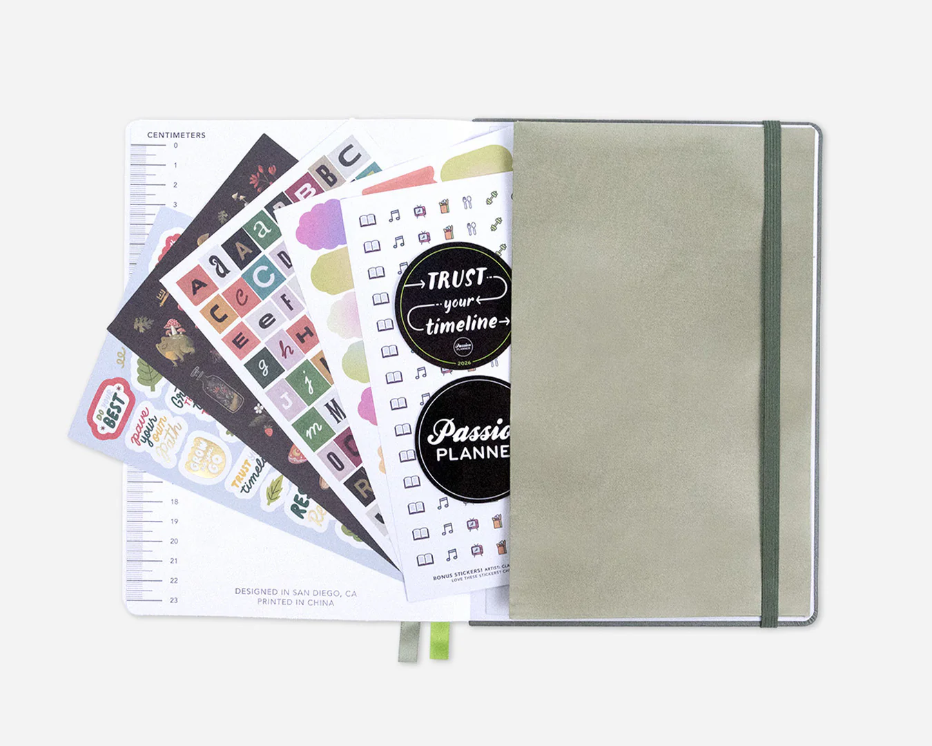 Weekly Undated Planner - Eucalyptus Green Hardcover - Image 5