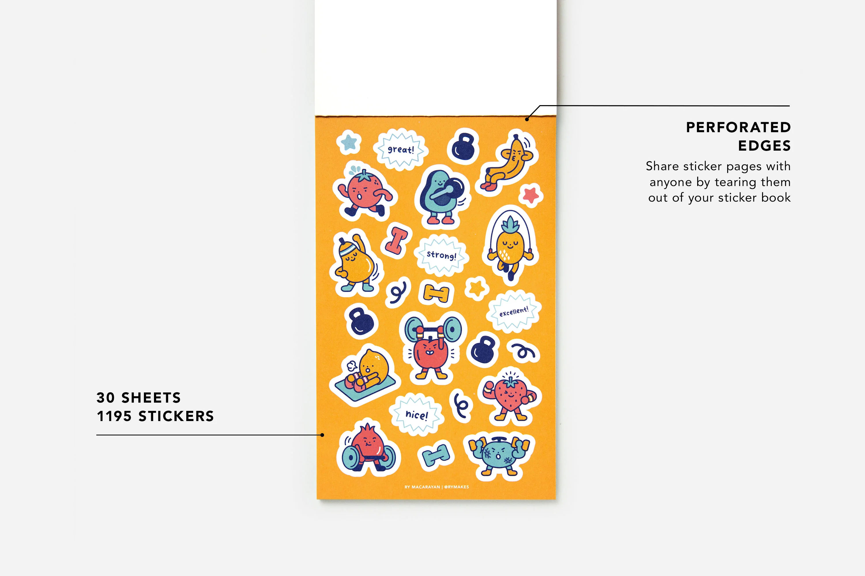 Wellness and Health Sticker Book - Image 3